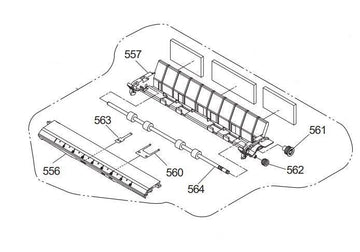 Epson PN 1274270 Guide éjection papier LQ-590 FX-890-PG TECH