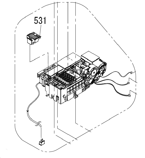 Epson PN 1673182 Pump Cap Station Assy