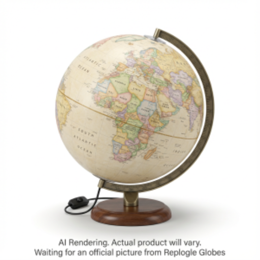 Replogle Globes National Geographic ADAMS Illuminated Antique - EN