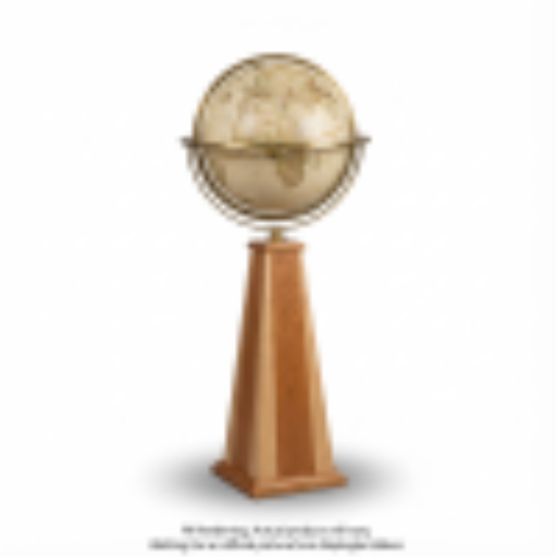 Replogle Globes Obelisk 16"/40.5 Cm Antique Raised Relief Floor Frank Lloyd Wright (English) - Ships in 2 boxes