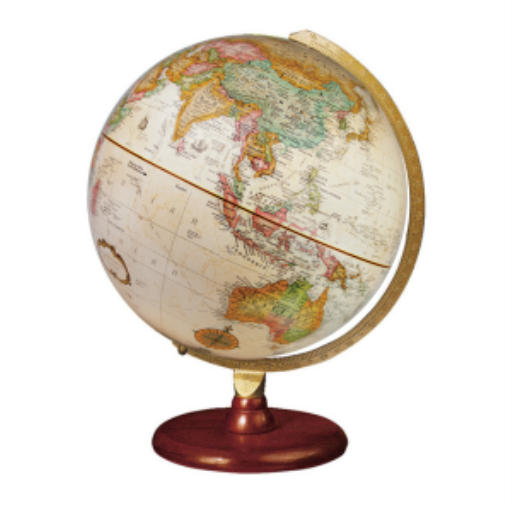 Replogle Globes Piedmont 12"/30Cm Diameter Antique Ocean Desk Globe (French)