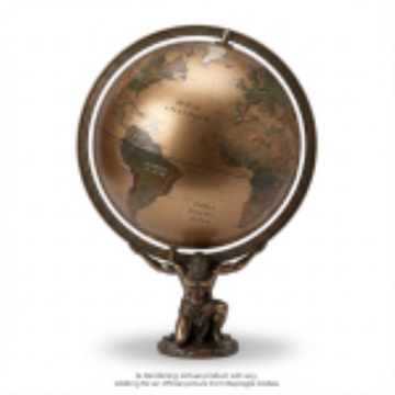 Replogle Globes ATLAS Bronze Metallic - (French)