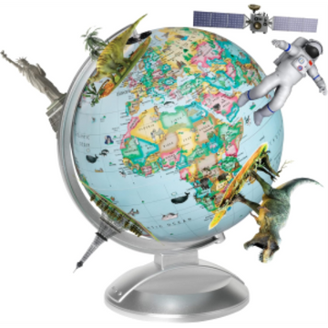 Replogle Globes Globe 4 Kids-10"/25Cm Diameter Illuminated Globe With Augmented Reality (English)