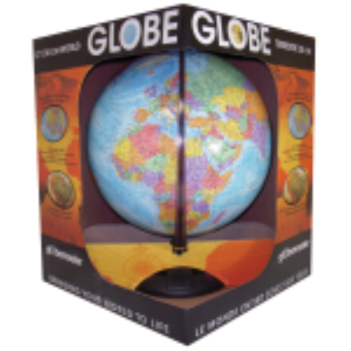 Replogle Globes Globemaster 12"/30Cm Diameter Blue Ocean Desk Globe With Metal And Semi-Meridian (French)