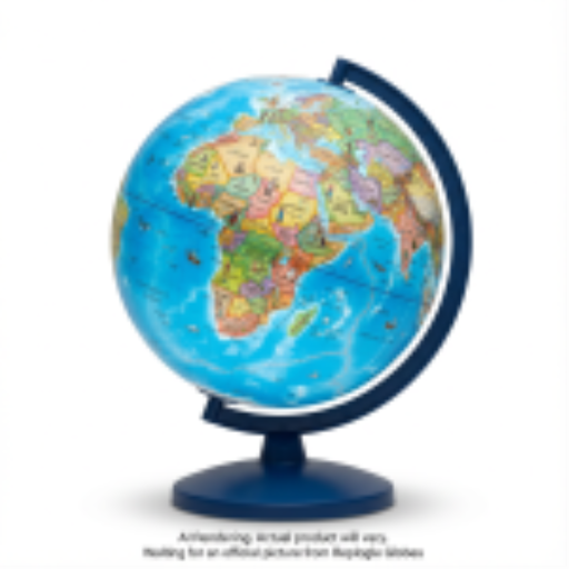 Replogle Globes Globe 4 Kids-10"/25Cm Diameter Illuminated Globe With Augmented Reality (French)
