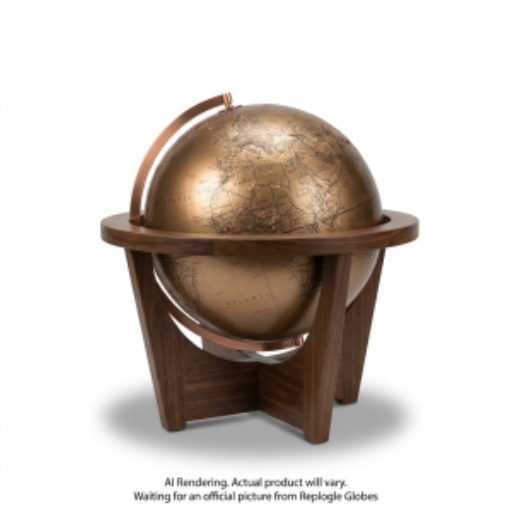 Replogle Globes Frank Lloyd Wright Collection? HEXHEDRA Bronze Metallic - EN