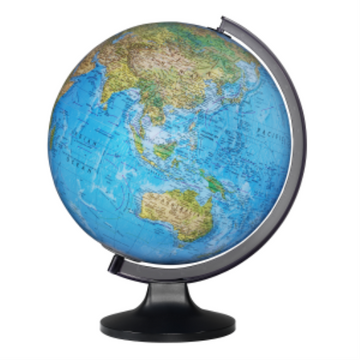 Replogle Globes Copenhagen 12"/30Cm Diameter Blue Ocean Illuminated Desk Globe (English)