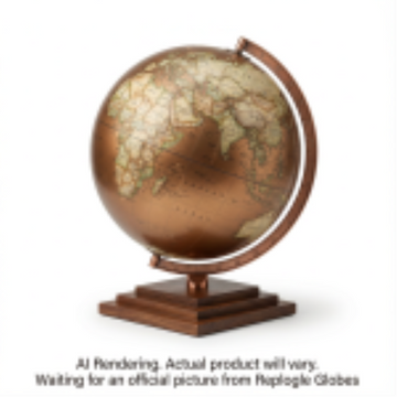 Replogle Globes Frank Lloyd Wright Collection? USONIAN Bronze Metallic - EN