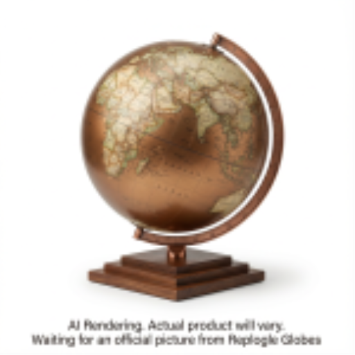 Replogle Globes Frank Lloyd Wright Collection? USONIAN Bronze Metallic - EN