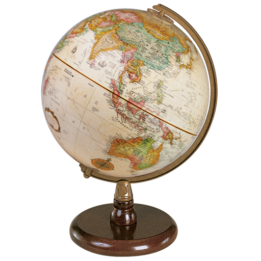 Replogle Globes Quincy 9"/22.9Cm Diameter Antique Ocean Desk Globe (French)