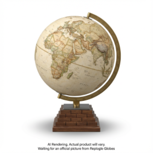Replogle Globes Frank Lloyd Wright Collection? GLENCOE Antique - EN