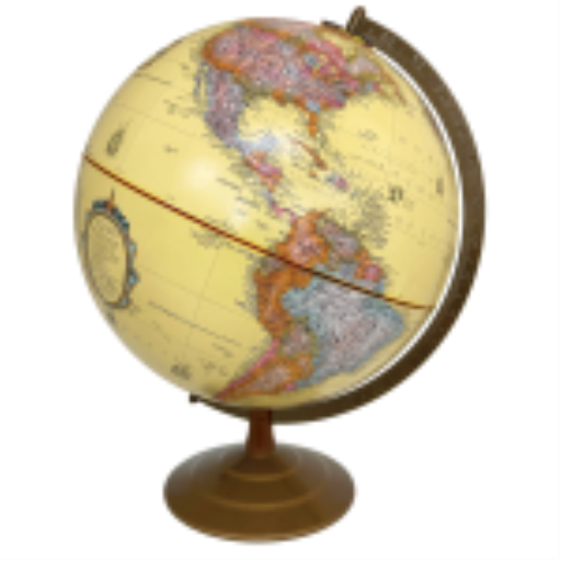 Replogle Globes Globemaster 12"/30Cm Diameter Antique Ocean Desk Globe With Metal And Semi-Meridian (French)