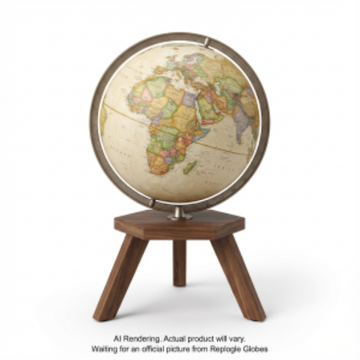 Replogle Globes Frank Lloyd Wright Collection? SAN MARCOS Antique - EN