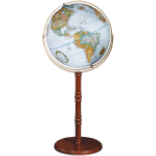 Replogle Globes Edinburgh 16"/40.5 Cm Diameter Blue Ocean Floor Globe (English)