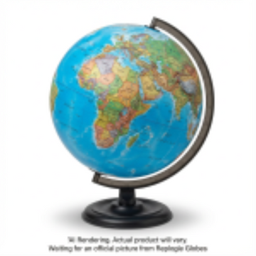 Replogle Globes Traveler 12"/30cm Diameter Blue Ocean Desk Globe (French)