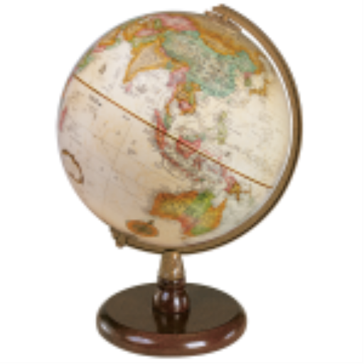 Replogle Globes Quincy 9"/22.9Cm Diameter Antique Ocean Desk Globe (English)