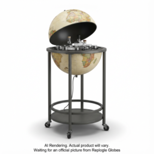 Replogle Globes EMPIRE BAR GLOBE Illuminated Antique - EN