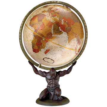 Replogle Globes Atlas 12"/30Cm Diameter Bronze Metallic Ocean Desk Globe (English)