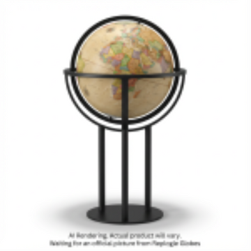 Replogle Globes Forum 16"/40.5 Cm Antique Raised Relief Floor (English) - Ships in 2 boxes