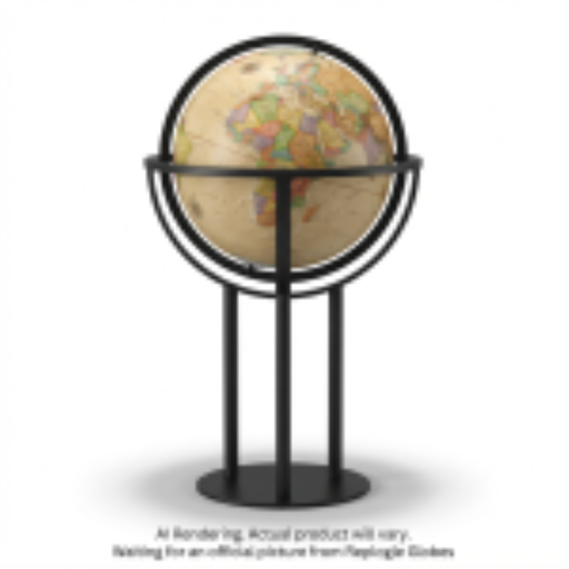 Replogle Globes Forum 16"/40.5 Cm Antique Raised Relief Floor (English) - Ships in 2 boxes