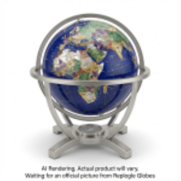Replogle Globes COMPASS JEWEL Blue Lapis Gemstone - EN
