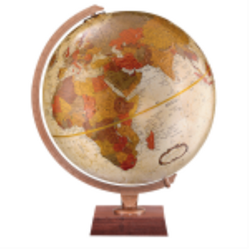 Replogle Globes Northwoods 12"/30Cm Diameterbronze Metallic Ocean Desk Globe (English)