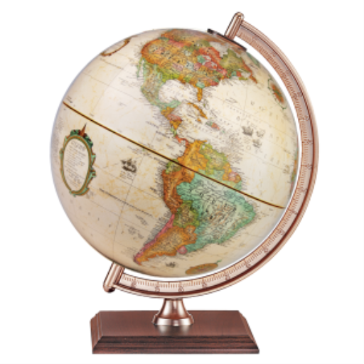 Replogle Globes Forester 9"/22.9Cm Diameter Antique Ocean Desk Globe (English)