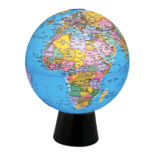 Replogle Globes Rotating 8"/20.3Cm Diameter Blue Ocean Rotating Desk Globe (English)