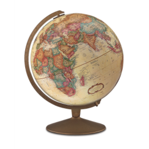 Replogle Globes Franklin Globe 12"/30Cm Diameter Antique Ocean Desk Globe (English)