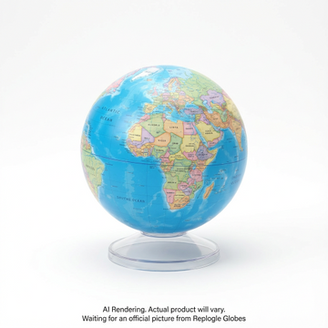 Replogle Globes Apollo 9"/22.9cm Diameter Blue Ocean Desk Globe (English)