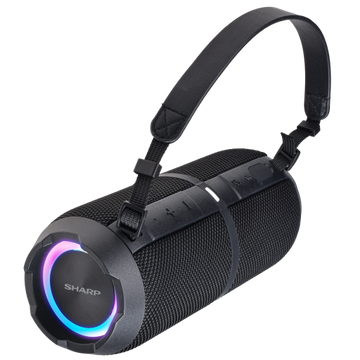 Sharp GX-BT390 Crystal Clear 60W Rugged Waterproof Bluetooth Speaker - Black