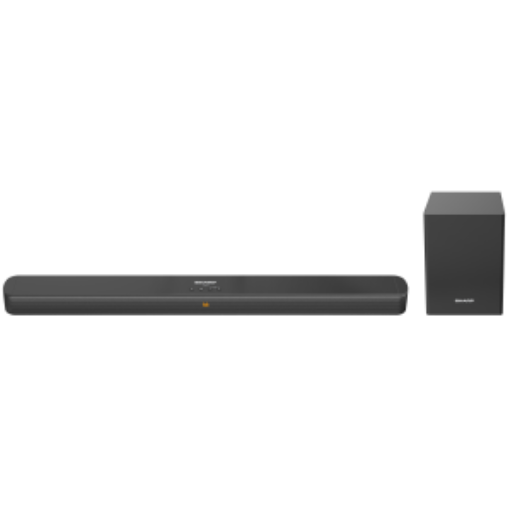 Sharp HT-SBW192 2.1-Channel Sound Bar – Wireless Subwoofer, Bluetooth, HDMI ARC