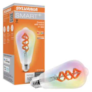 LEDVANCE SMART+ WiFi Filament Color + 2000K:  ST19 Color and Amber White (2000K)