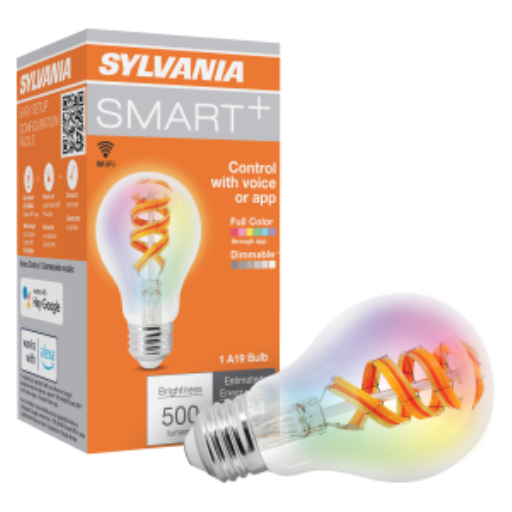 LEDVANCE SMART+ WiFi Filament Couleur + 2000K : A19 Couleur et Blanc Ambré (2000K)