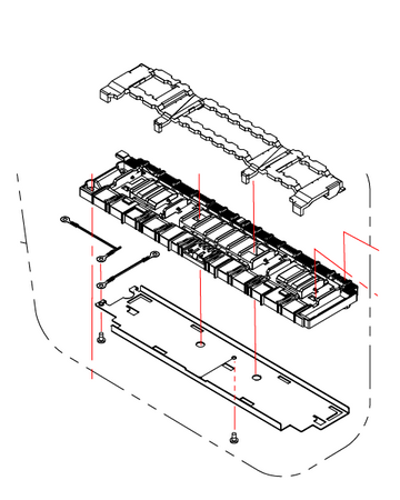 Epson PN 1821104 Paper guide front assy