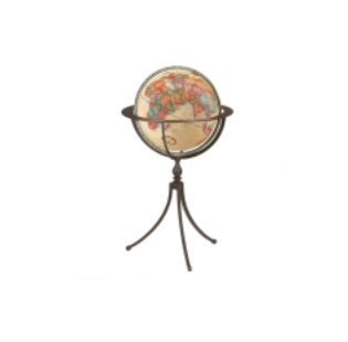 Replogle Globes Marin 16"/40.5 Cm Antique Raised Relief Floor (French) - Ships in 2 boxes