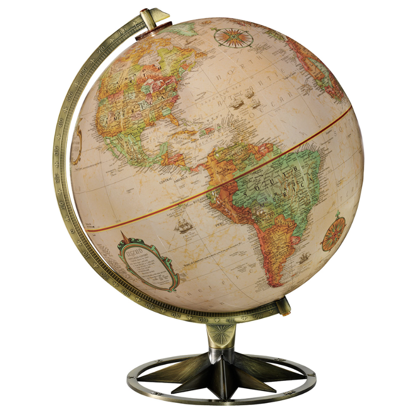 Replogle Globes COMPASS ROSE Antique - EN