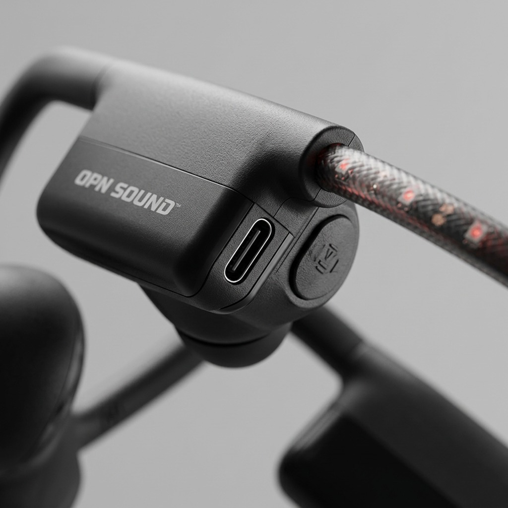 OPN Sound Dashlyte+ Open Ear Headphones with LED Safety Light Strip