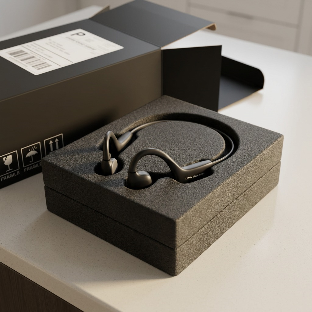 OPN Sound Osso Open-Ear Bone Conduction Wireless Headphones IPX5 Water Resistant, 9-Hour Battery
