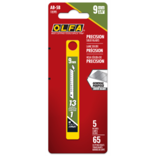 Olfa 9mm AB-5B Snap Blades, 5pk