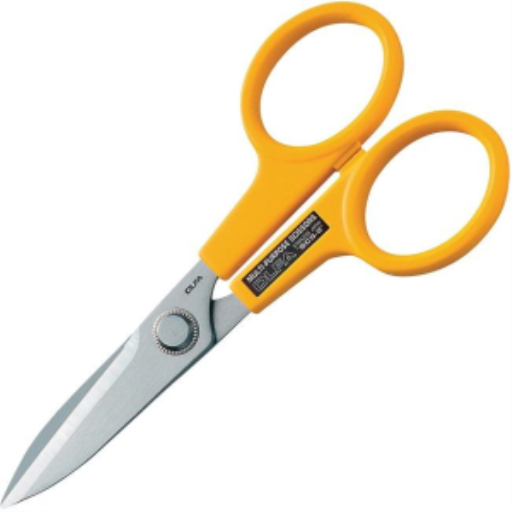 Olfa SCS-2 7" Serrated-Edge Stainless Steel Scissors