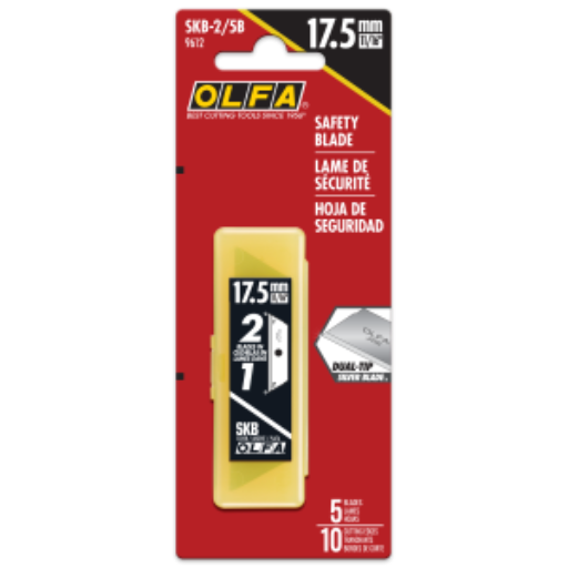Olfa SKB-2/5B Dual-Edge Safety Blades, 5pk
